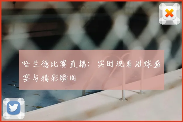 哈兰德比赛直播：实时观看进球盛宴与精彩瞬间